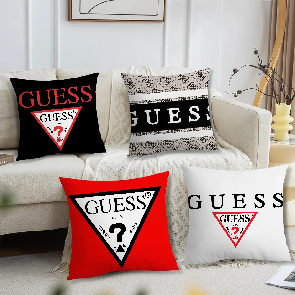 Design Fashion Pillow Case Short G-Guess Plush Velvet Rectangle Cases Room Decor Home Decoration Cushions Cover