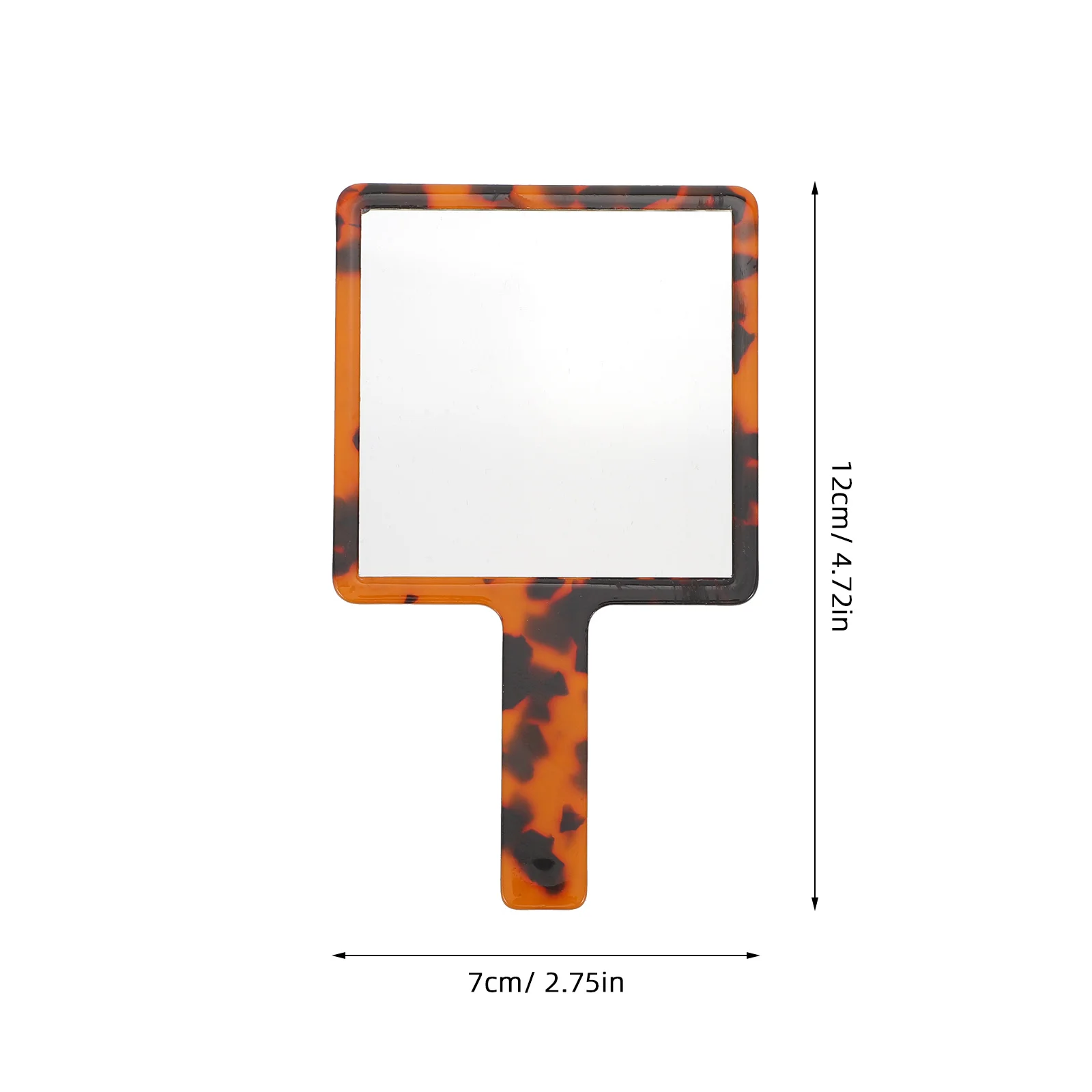 Stylish Retro Handle Mirror High Definition Glass Portable Dressing Mirror for Salon Hairdressers and Beauty Enthusiasts