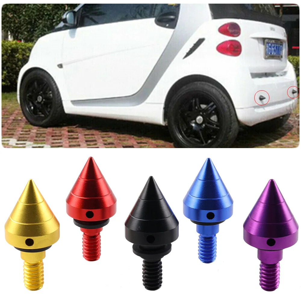 1PC Car Rear Bumper Spike Guard Protector For Benz SMART Fortwo W451 2008-2014 Anti Collision 2009 2010-2013 Clips Voiture