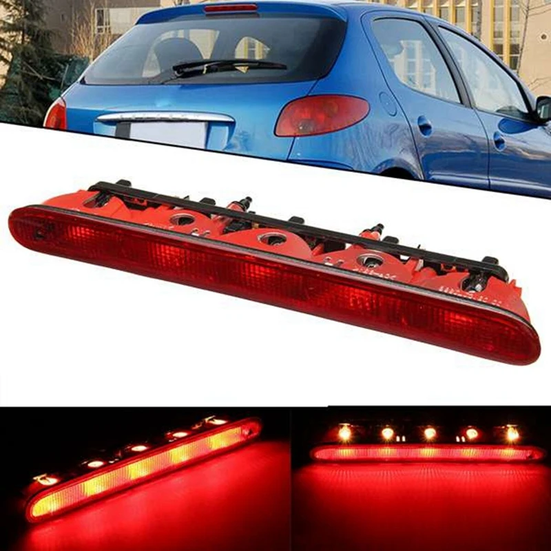 

6350K5 Car Third Brake Light LED Stop Lamp Tail Light 6351EL for Peugeot 206 207 Citroen C2 High Mount Brake Light