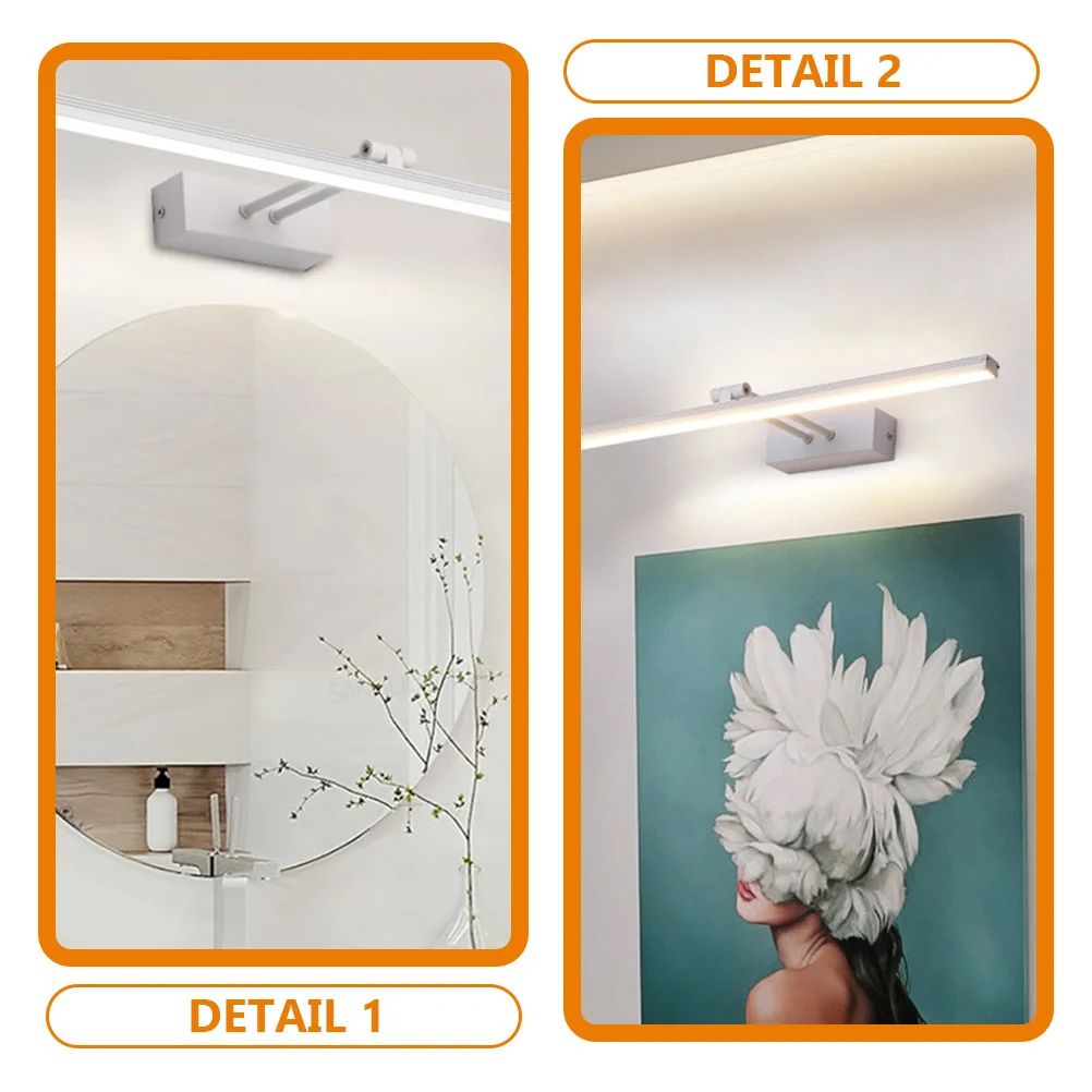 

Modern LED Bathroom Wall Light for Vanity Mirror Easy Install Energy Efficient Bright Even Illumination Home Hallway Closet