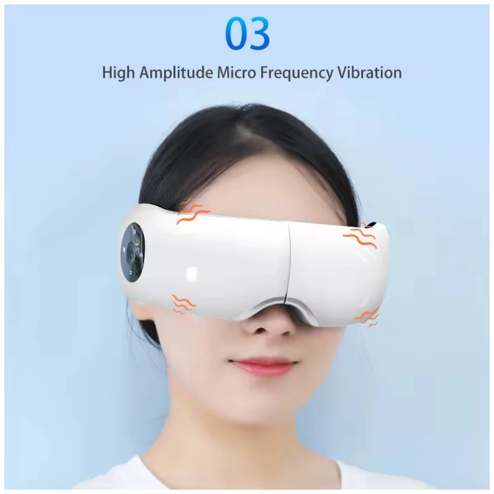 Foldable Electric Smart Eye Massager Heat Compression Eye Care Massager