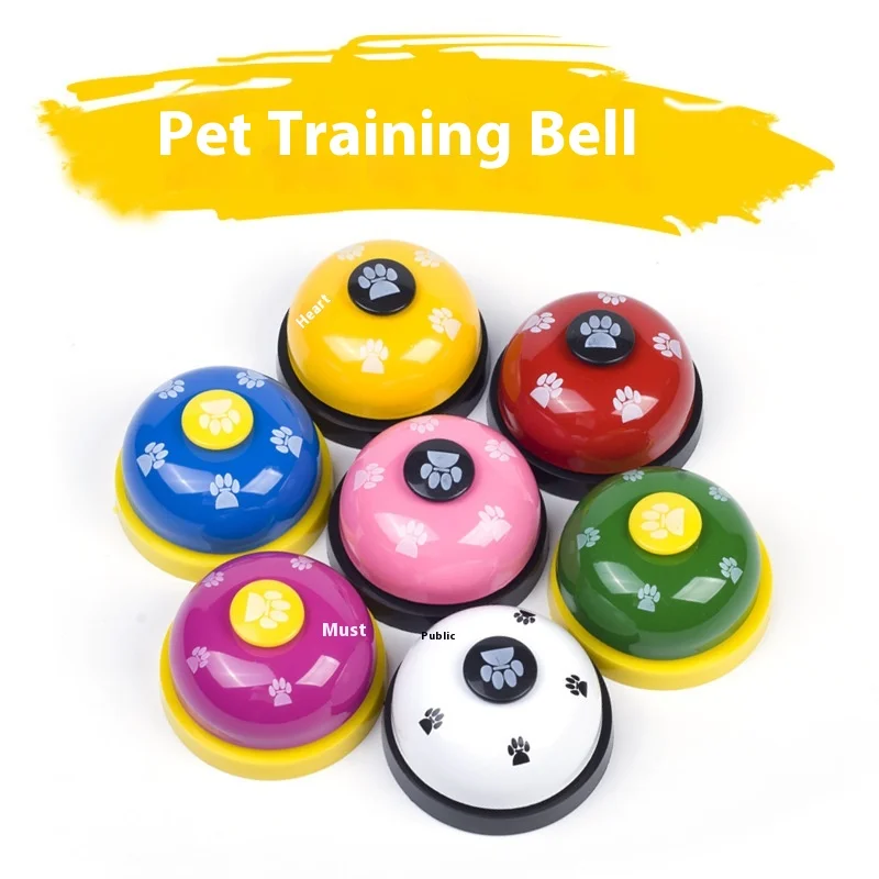 

Wholesale Small Size New Colorful Fashionable Steel Metal Ring Custom Interactive Training Bells Cat Dog Pet Training Supplies