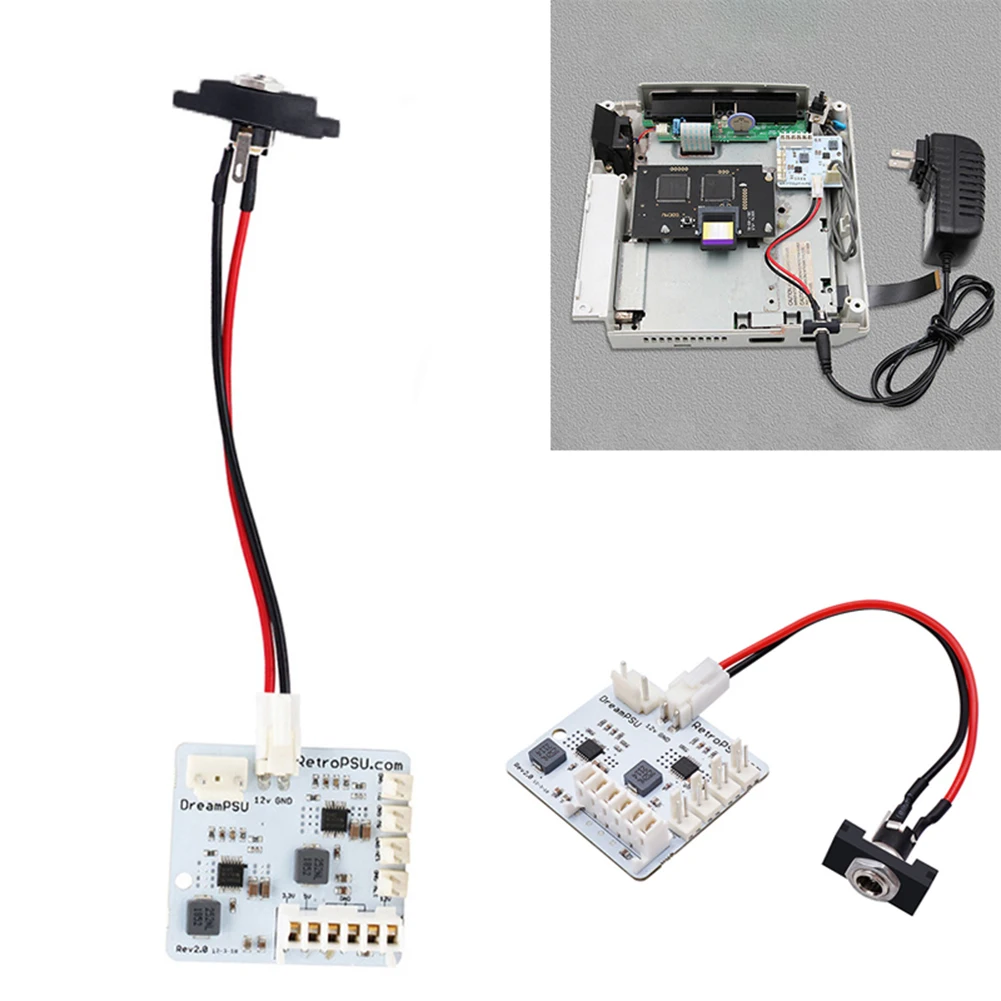 DreamPSU Rev2.0 Direct Current Power-Supply 12V Power Supply Adapter Power Supply Board Plug Adapter Kit for  Dreamcast
