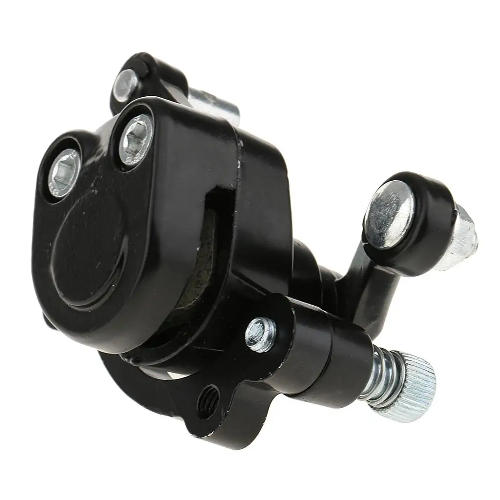 Durable Metal Brake Caliper Rear Black Paint Disc Brakes and Pads for Mini ATV Motorcycle Scooter