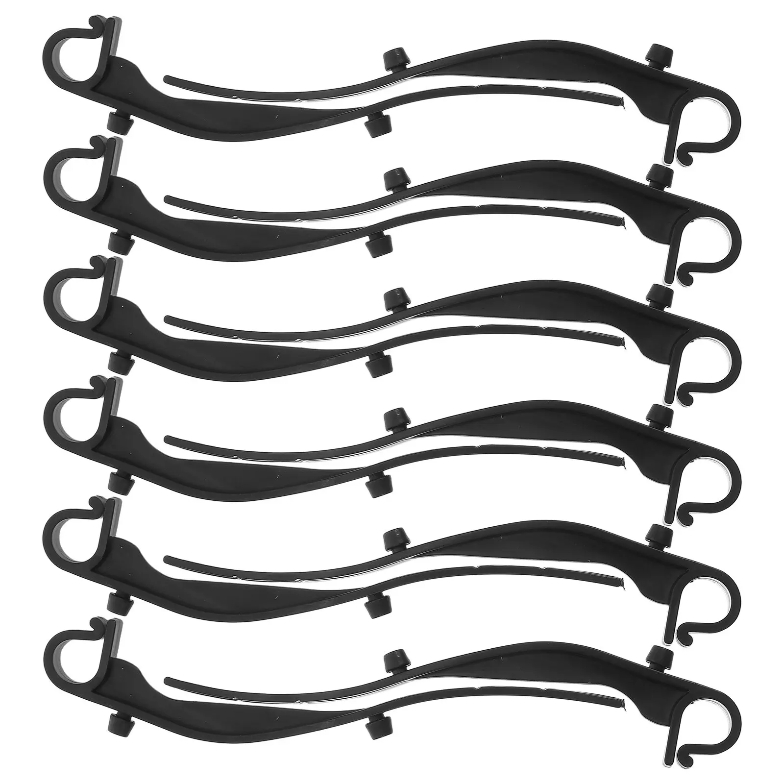 50Pcs Plastic Gutter Guard Clips Black Windproof Securing Hooks for Mesh Gutter Leaf Screen Installation Clip Fixed Hooks