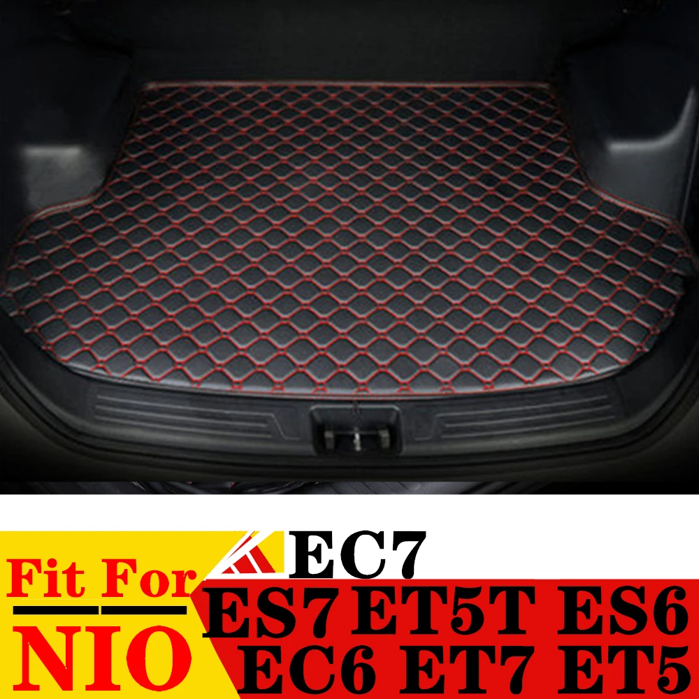 Car Trunk Mat For NIO ES6 EC6 ET7 ET5 ET5T EC7 ES7 Flat Side Rear Cargo Protect Carpet Liner Cover Tail Boot Pad Interior Parts