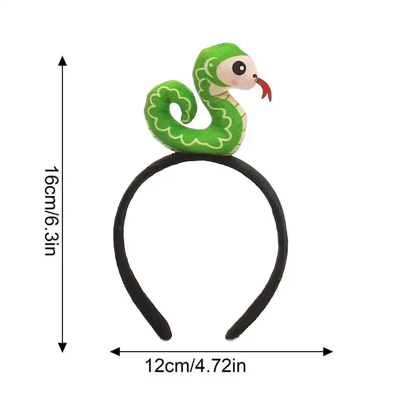 1 قطعة طوق الشعر سنة الثعبان 2025 سنة الأفعى عقال السنة الصينية الجديدة حفلة تأثيري حلي صور الدعائم رباط شعر للجنسين