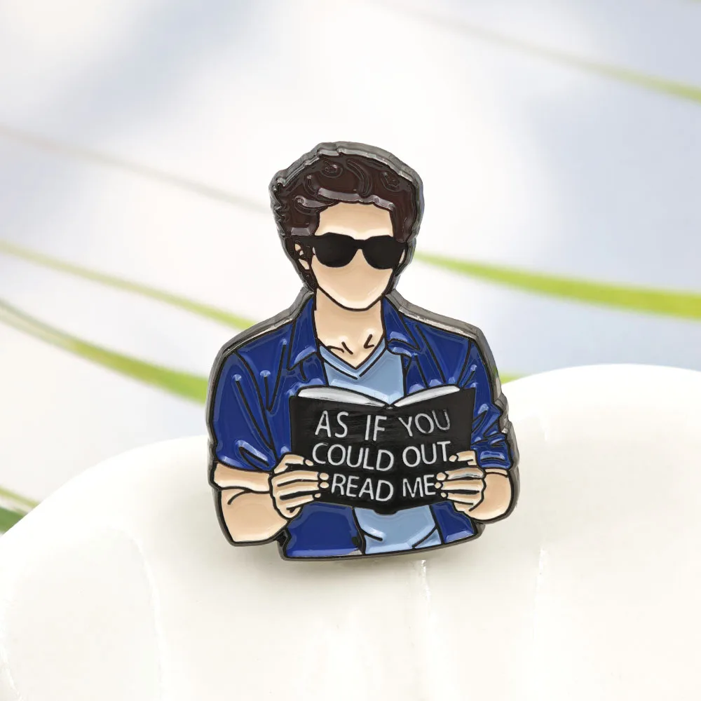 Edward Cullen Twilight Emaille-Pin „Als ob du mich überholen könntest“ Broschen, Buchliebhaber-Vampir-Anstecknadeln, lustiger Bücherwurm-Schmuck, Geschenk – Detail 8