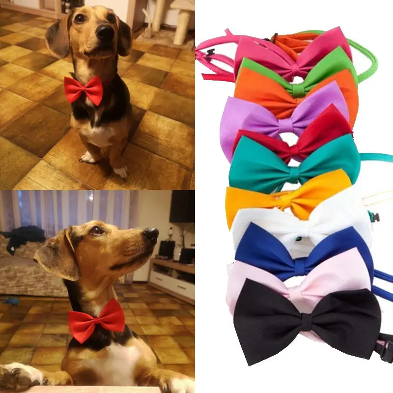 Pet Dog Cat Necklace Formal Necktie Adjustable Bow Tie Portable Collar For Cat Dog Accessories Suit For Small Medium Dog And Cat