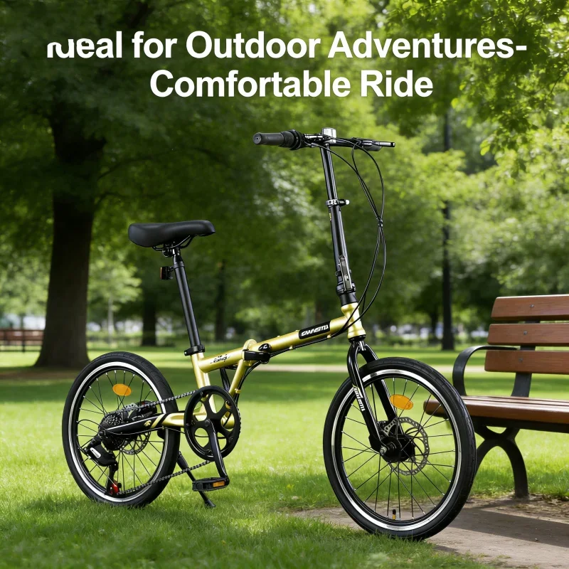 

Rixi 20-inch 7-Speed Folding Bike - Ultra-Light Portable Adult Men's And Women's Entry-Level Version with Durable Construction