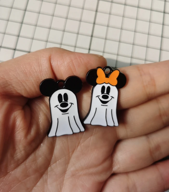 

50 шт. Мультфильм Хэллоуин Микки брикет DIY ювелирные изделия ожерелье серьги браслет ювелирные изделия серьги подвески