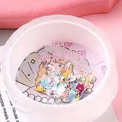 Multipurpose Nano Tape With Straws Beads For DIY Craft Children Pinch Toy Making Blowing Bubble Sticky Traceless Nano Tape