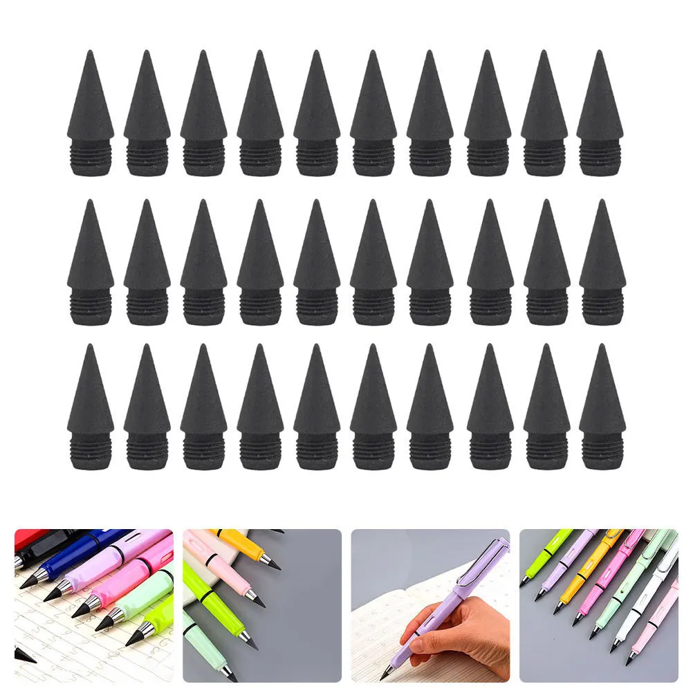 25 Pcs Pencil Lasting Writing Inkless Pencils Eternal Forever Leads Refills Replacement Tips Portable