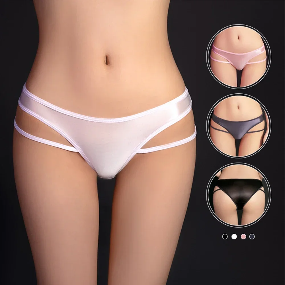 Women Low Rise Sexy Thongs Briefs High Cut Cheeky Panties Bikini Sheer Underwear High Elasticity Comfortable Women's Underpants image 6