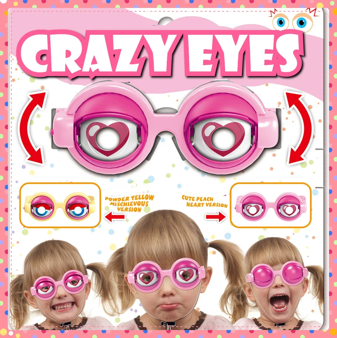 

Новинка очки Crazy Eyes-для вечеринок, розыгрышей, подарок-прочные пластиковые оправы-забавный и уникальный поставщик Хеллоуин