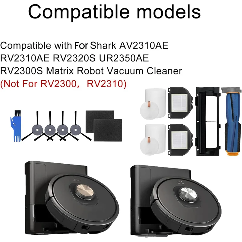 

ABRW-Replacement Parts For Shark AV2310AE RV2310AE RV2320S UR2350AE RV2300S Matrix Robot Vacuum Cleaner Accessories
