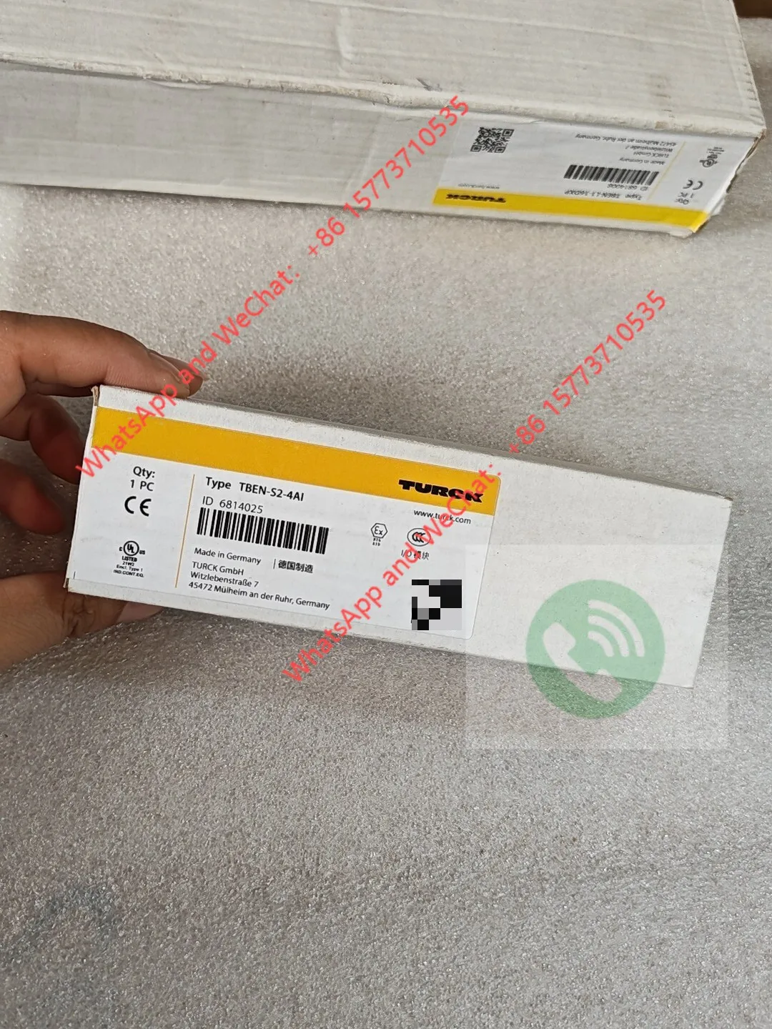 Brand new TURCK TBEN-S2-4AI module, original German-made, model 6814025