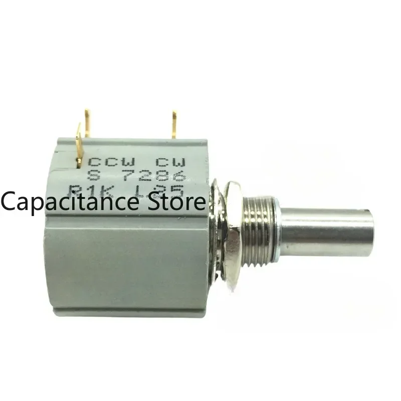 5PCS Ten turns wire wound potentiometer 7286 R1K 2K 5K 10K 20K L. 25 10