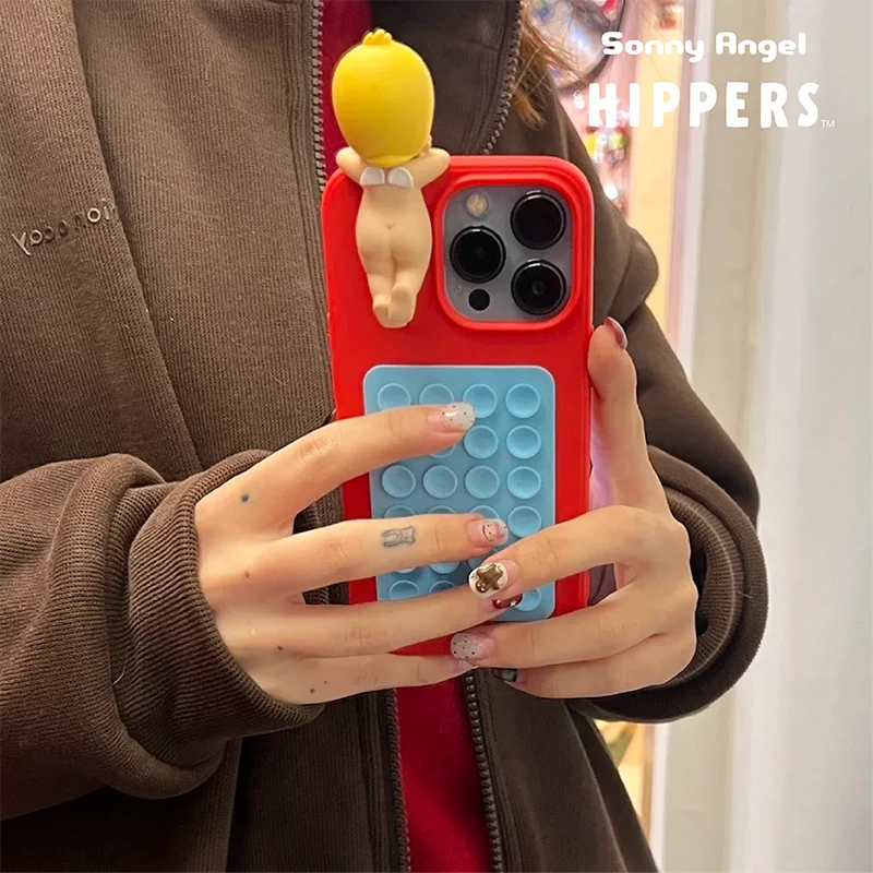 

Sonny Angel Cute Phone Case Accessories Party Angel Photography Trendy Play Blind Box Doll Healing Desktop Ornament