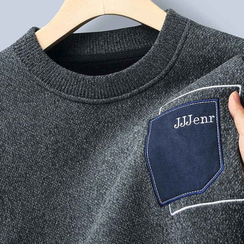 

Свитер с круглым вырезом, мужской кашемировый свитер с мягким кашемировым свитером, теплый шерстяной свитер осенью и зимой