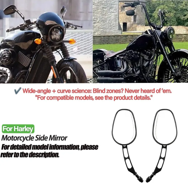 

8mm Rear View Side Mirror For Harley Road King Touring XL 883 Sportster Fatboy Dyna FXDF FLSTF Softail Springer V-ROD Motorcycle