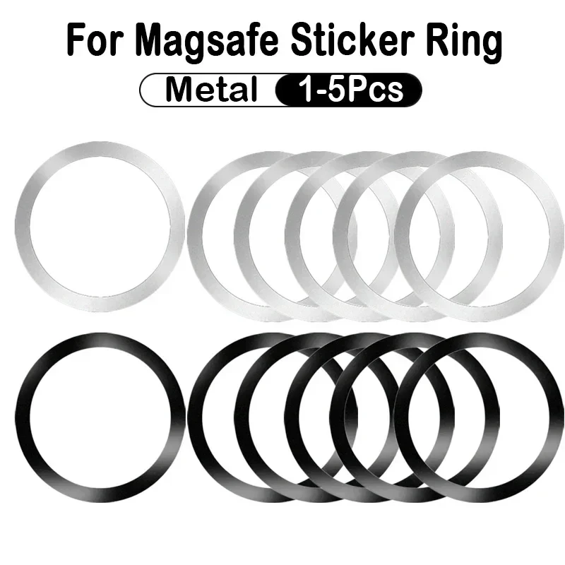 

Stainless Steel Universal Magnetic Metal Plate Ring For Magsafe Wireless Charger Iron Sheet Sticker Magnet Car Phone Holder
