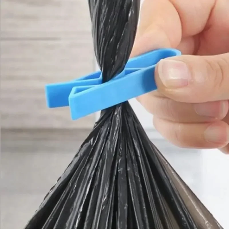 10-50 pezzi sacchetto della spazzatura Clip fisse sacchetti per Snack da cucina morsetto sigillante cestino per rifiuti sacchetto della spazzatura supporto per Clip morsetti per cestini della spazzatura gadget