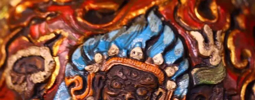Old Kapala Mosaic Gem gZi Beads Turquoise Gabala Bowl Eight Treasures Vajrayana Bodhisattva Buddha Bodhi Root Base