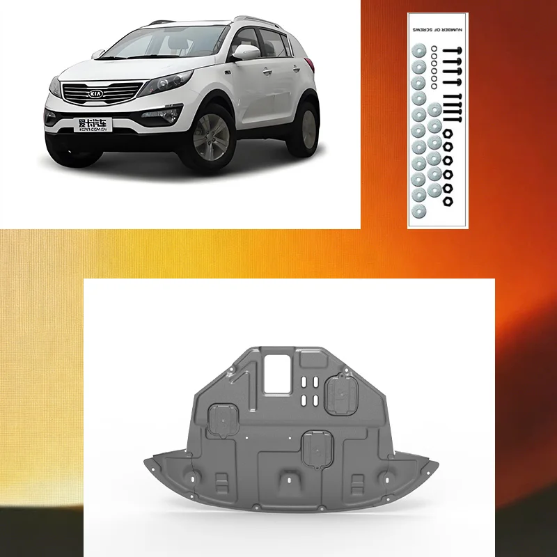 Engine lower guard plate Underbody protective panel Front bumper Plate for  Kia Sportage 2010-2016