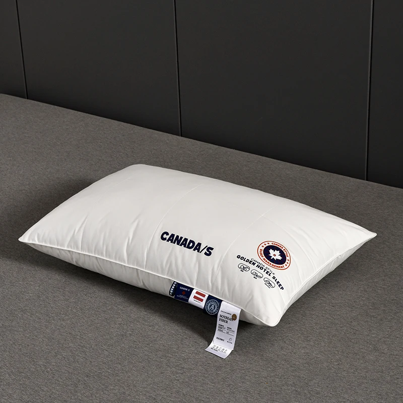 

1PC Lightweight Breathable Cotton Soybean Multi-Zone Neck Support Pillow High-Quality Filling for Back Side And Front Sleepers