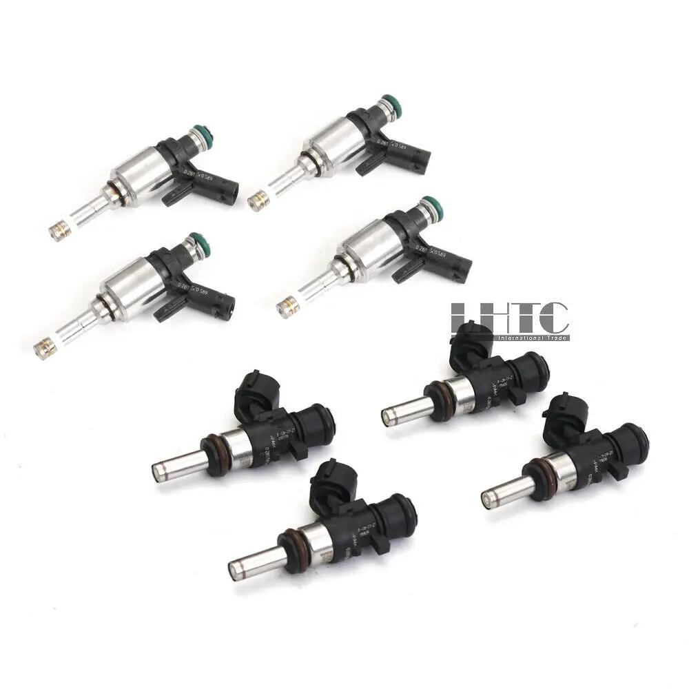 8x Cylinder & Intake Manifold Fuel Injectors For VW Audi 1.8 TFSI CJE CJS 06L90036J , 06L906031B