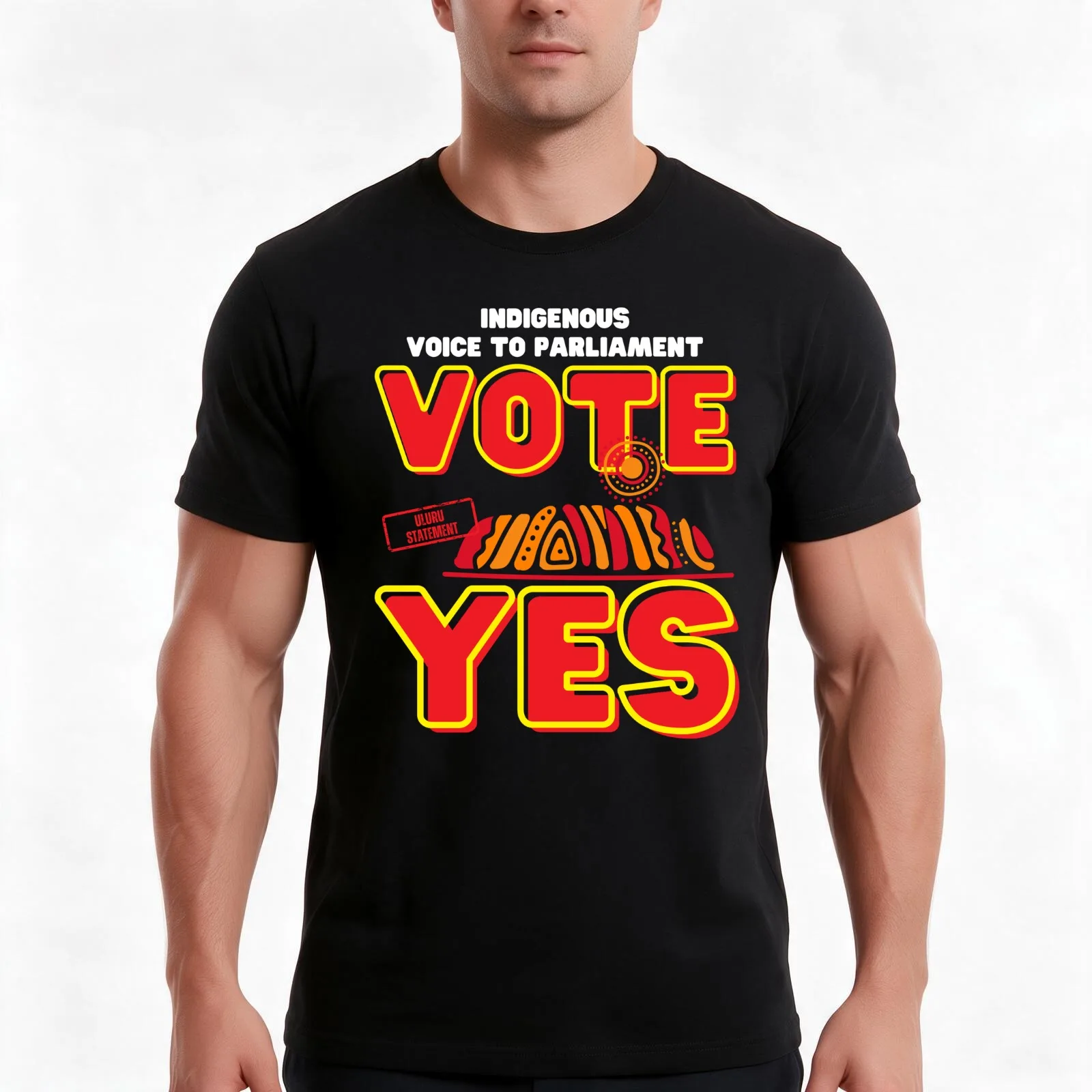 Indigenous Voice To Parliament - Vote Yes! T-Shirt Summer Casual Cotton Tee Oversized Streetwear Tops Vintage Graphic Print