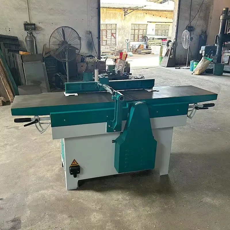 Woodworking Machinery Bevel Jointer Spiral Cutterhead Planer Automatic Feeding Double Side Planer Edge Planer