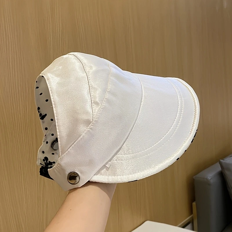 Summer double-sided wearing duck tongue fisherman hat female outdoor collapsible sun hat display face small can hang mask empty