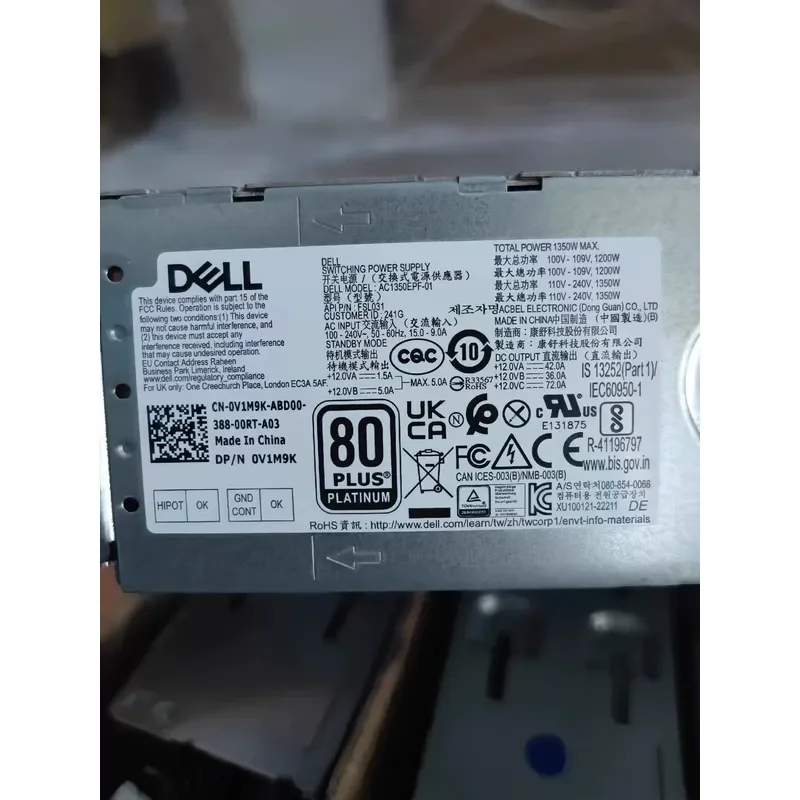 for Dell 1000W Computer Power Supply D1000EPS-00 Genuine New Original PSU
