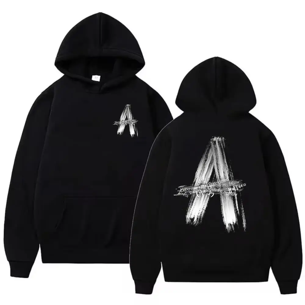 

Original Design Letter A Printed Men's Hood Cotton American Street Hip Hop And Women's Sweater Casual Loose Couple Hoodie