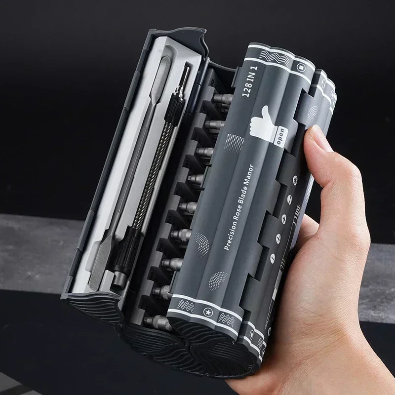 

Style Folding Hand Home Kit Set Screwdriver New Portable 128 in 1 Screw Functional Precision Drivers PC Phone Tools Repair