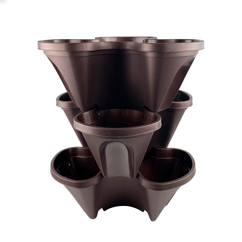 Wholesale Hot Selling PP Garden Stackable Self Watering Planter Pot