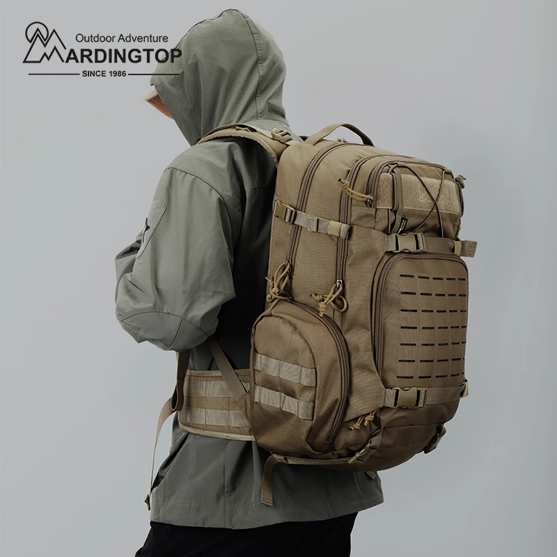 MARDINGTOP-Mochila Tática de Poliéster Masculina, Caminhada, Escalada, Montanhismo, Esportiva, Trekking, Bolsa de Ombro 35L, 915D