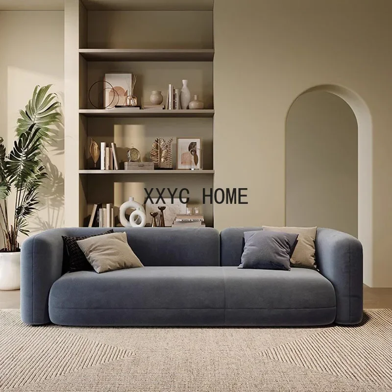 Plush Lazy Living Room Sofas Modern Recliner Comfortable Economic Sofa Corner Relaxing Divani Da Soggiorno Home Furniture