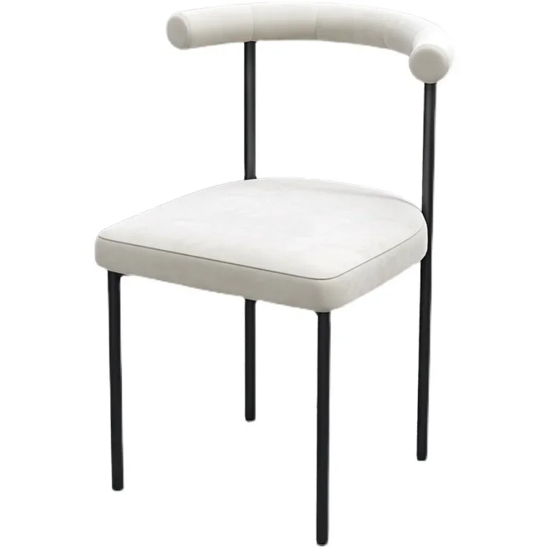 

Nordic Home Dining Chair Modern Simple Chair Cafe Hotel Leisure Soft Bag Back Chair