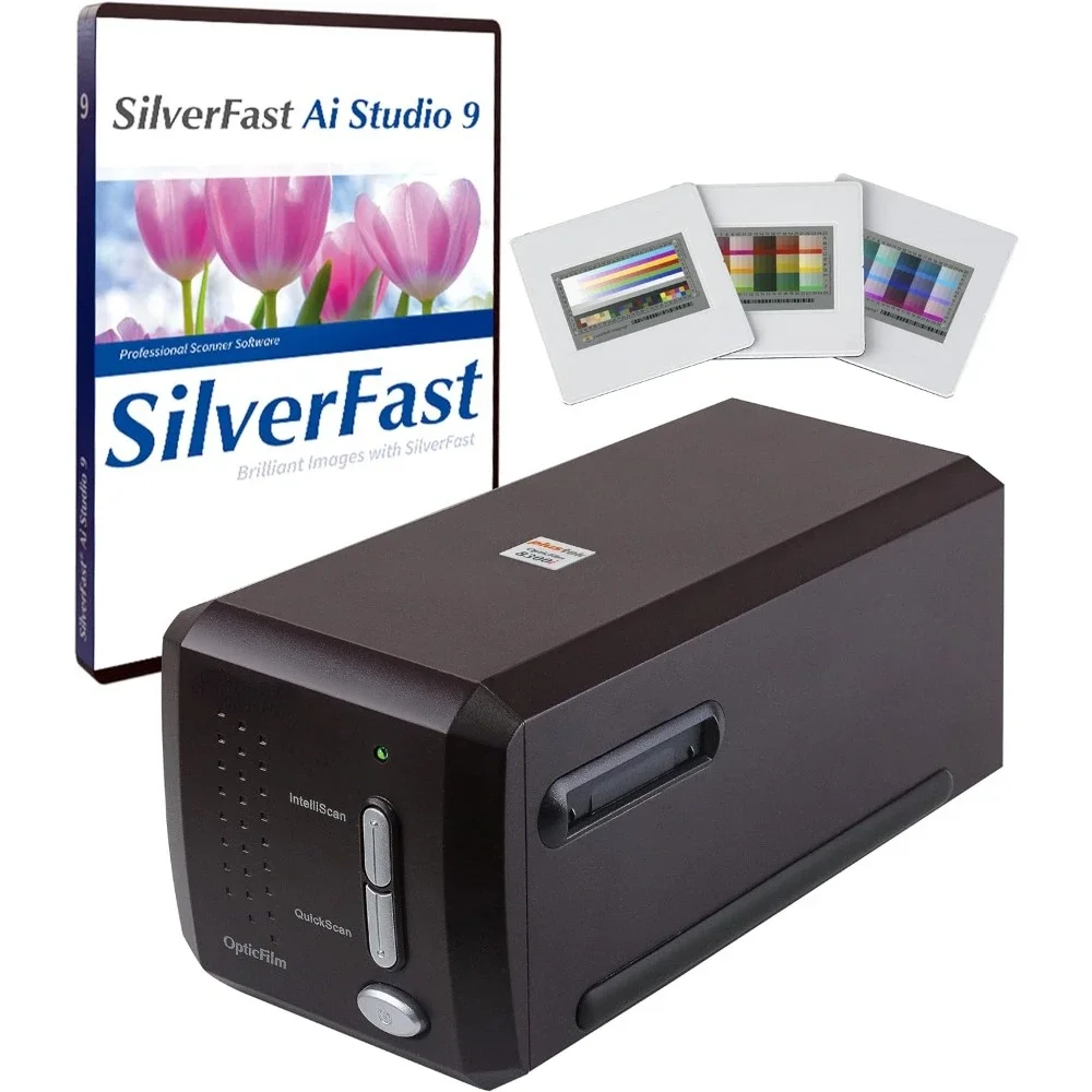 

OpticFilm 8300i Ai Film Scanner - Converts 35mm Film & Slide into Digital, Bundle SilverFast Ai Studio 9 + QuickScan Plus