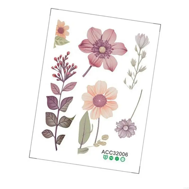 Flower Pattern Wall Sticker Waterproof Light Switches Sticker for Home Decoration Detail Oriented Individuals