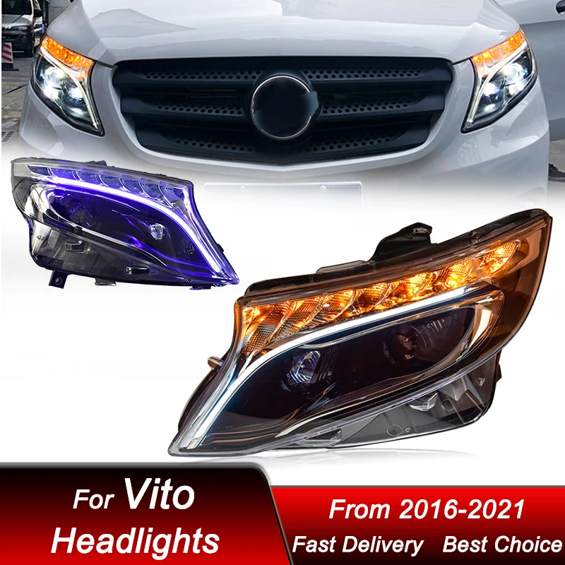 

Car Headlights For Mercedes-Benz Vito V260 16-21 high style full LED Auto Headlamp Assembly Projector Lens Accessories Kit