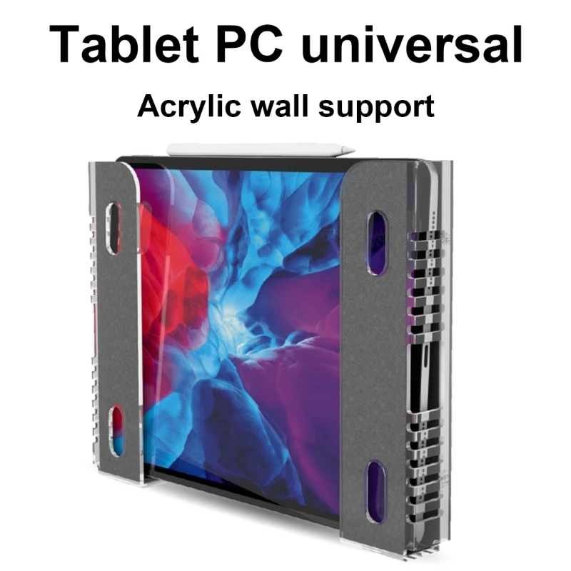 دعم أكريليك للكمبيوتر المحمول M17B موفر للمساحة مع بطانة داخلية للتركيب الآمن