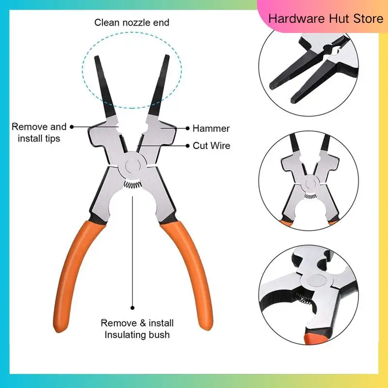 

10 Inch Scratch Wire Brush Slag Removal Tool,8 Inch Welding Plier Plier And 10 Inch Welding Chipping Hammer For Cleaning-Y31A
