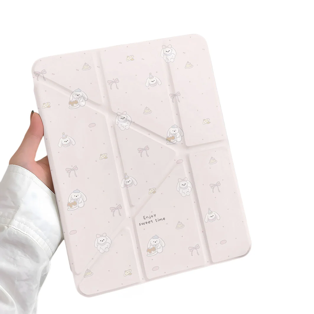 جميل أرنب فتحة القلم اللوحي ل Mini7 6 iPad Pro2024 2022 2021 2020 2019 2018 2017 11 10 9 8 7 6 5 Air7 6 5 4 3 2 1 غطاء