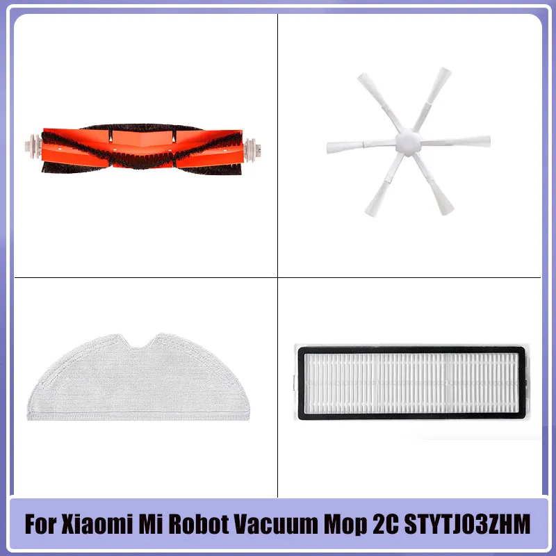 For XiaoMi Mi Robot Vacuum-Mop 1C STYTJ01ZHM 1T STYTJ02ZHM 2C STYTJ03ZHM Dreame F9 HEPA Filter Mop Cloth Main Side Brush Parts