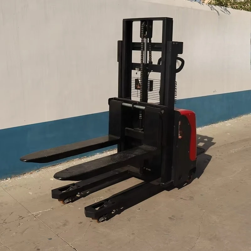 Full Electric Stacker 1000kg 1500kg Self-Lifting Pallet Loader Full Electric Self Loading Stacker